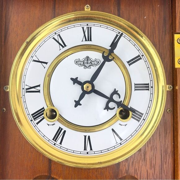 Vintage D&A 31-Day Silent Pendulum Wall Clock Parlor Clock With Key NOT WARNING - Picture 9 of 14